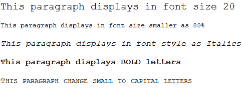 CSS font